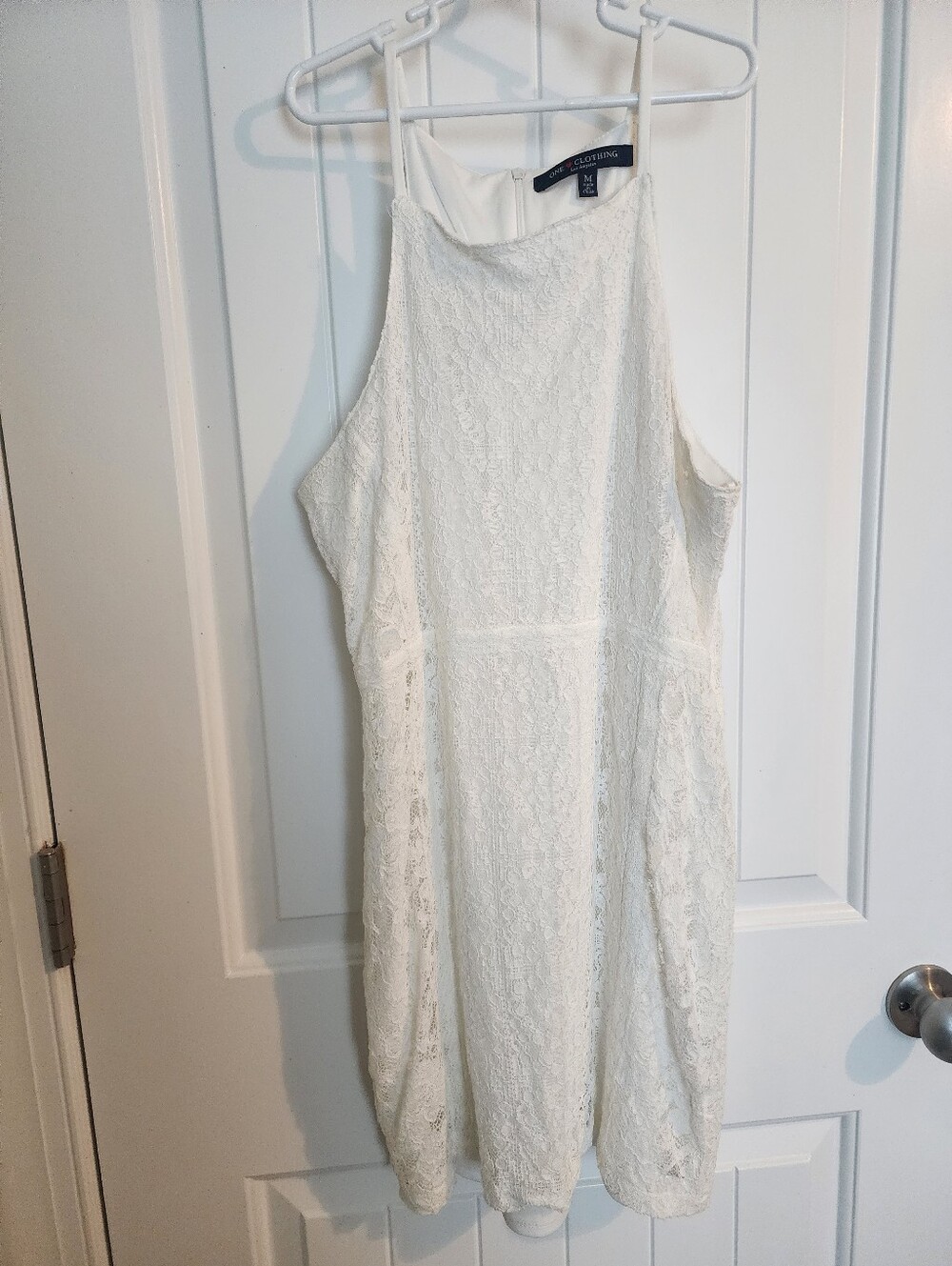 One Clothing Los Angeles White Lace Mini Dress